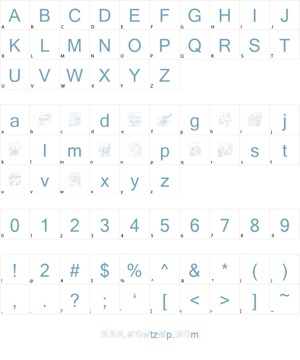 SL Safety Font Character
